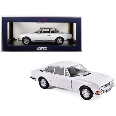 1969 Peugeot 504 Coupe Arosa White 1/18 Diecast Model Car by Norev 海外 即決