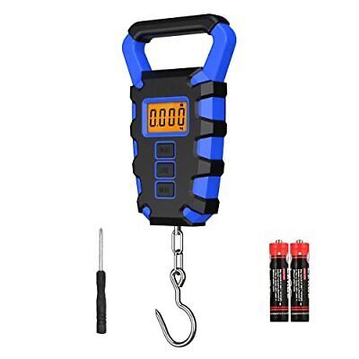 Digital Fishing Scale with Ruler, Fishing Postal Hanging Hook Scale, Blue 海外 即決