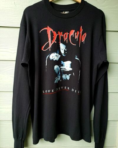 Vintage 1993 Bram Stoker's Dracula Movie Promo Longsleeve T-shirt size L 海外 即決