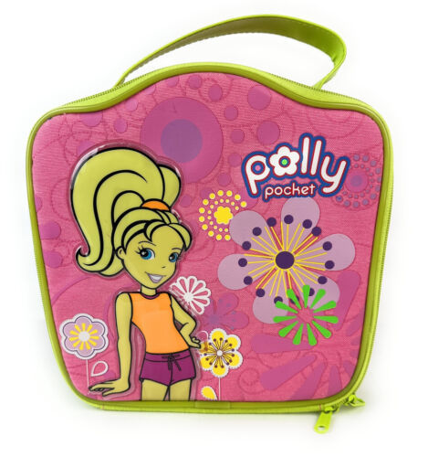 Polly Pocket Tara 2007 Lunch Snack Doll Carry All Tote Pink Case Storage Bag 海外 即決