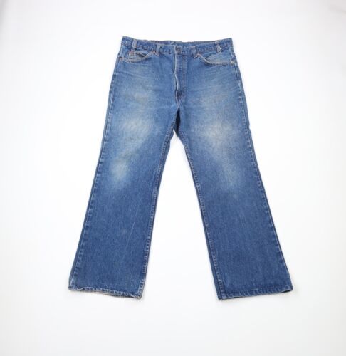 Vintage 80s Levis 517 Orange Tab Mens 38x29 Distressed Flared Bootcut Jeans USA 海外 即決