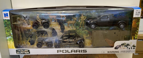 New Ray Toys 1:18 Scale Camo Jeep Wrangler Deer Wildlife Hunting Set Die-Cast 海外 即決