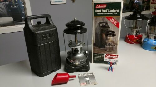 Coleman Lantern Dual Fuel With Case & Funnel 8/1994 海外 即決