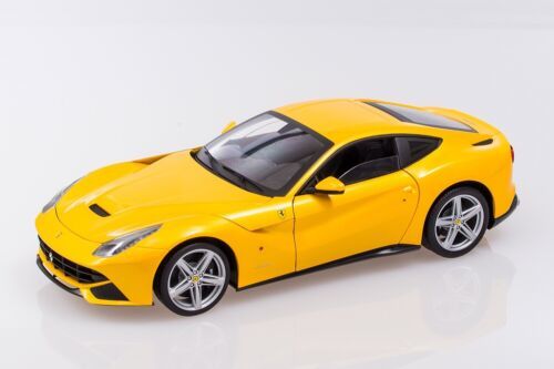 Hot Wheels Elite 1:18 Ferrari F12 Berlinetta Die Cast Yellow w/Box Rare 海外 即決