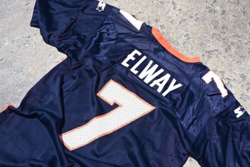 Vintage Starter Denver Broncos John Elway 7 Jersey Size 48 Large 海外 即決