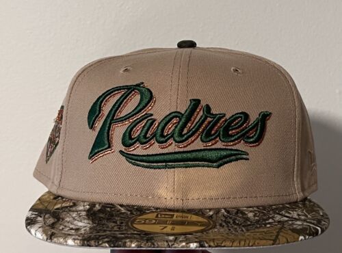 San Diego Padres Real Tree Camo With Petco Patch New Era 59fifty Hat Size 7 5/8 海外 即決