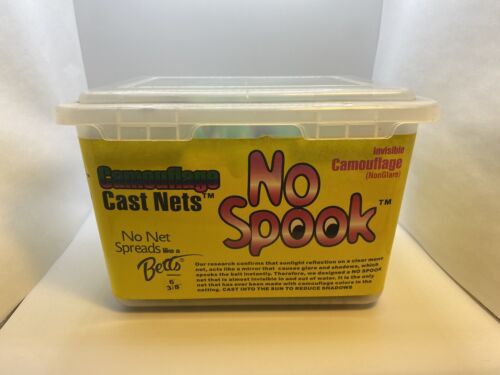 Betts Old Salt 6' Cast Net 3/8" No Spook Casting Net 6C Never Used 海外 即決