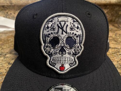 New York Yankees Dia Los Muertos Sugar Skull Baseball New Era Hat Snapback Cap N 海外 即決