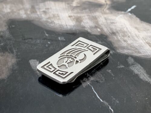 Vintage Overlay Sterling Silver on Nickel BEAR CLAW Native American Money Clip 海外 即決