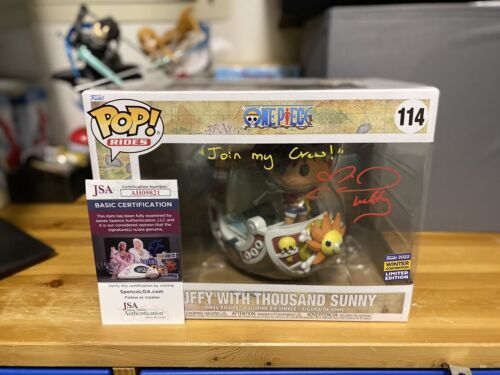 Luffy With Thousand Sunny #114 Shared CCXP Funko Pop SIGNED Colleen Clinkenbeard 海外 即決