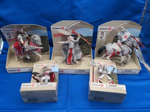 SCHLEICH World of History KNIGHTS lot of 5 Figures Including TRU Exclusives Rare 海外 即決