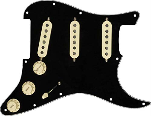 Fender Custom Shop Texas Special SSS Pre-Wired Strat Pickguard - Black 海外 即決