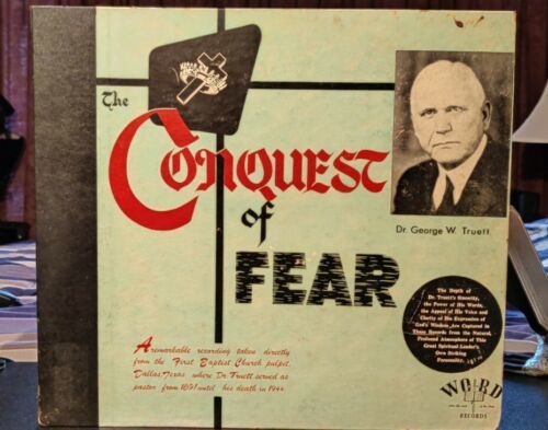 Conquest of Fear by Dr. George W. Truett | 1940's Gospel Vinyl Records 海外 即決