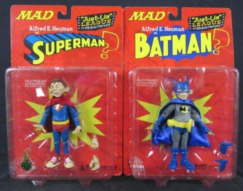 MAD Magazine Neuman Batman & Superman Just Us League Action Figure DC direct 海外 即決