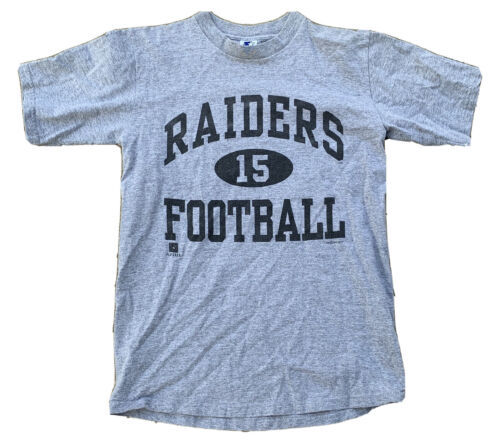 Vintage Raiders Football 15 T-Shirt c 1995 NFLP Starter M 1990s 海外 即決