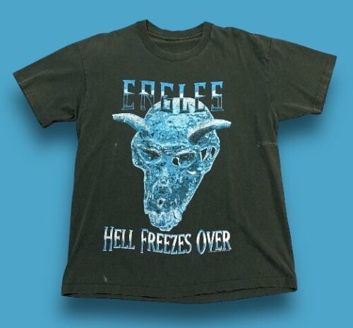 1994 Eagles Hell Freezes Over Tour Vintage Black T-shirt Single Stitch Large USA 海外 即決