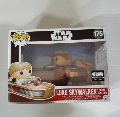 Luke Skywalker With Speeder Funko Pop Star Wars Smuggler's Bounty Exc #175 海外 即決
