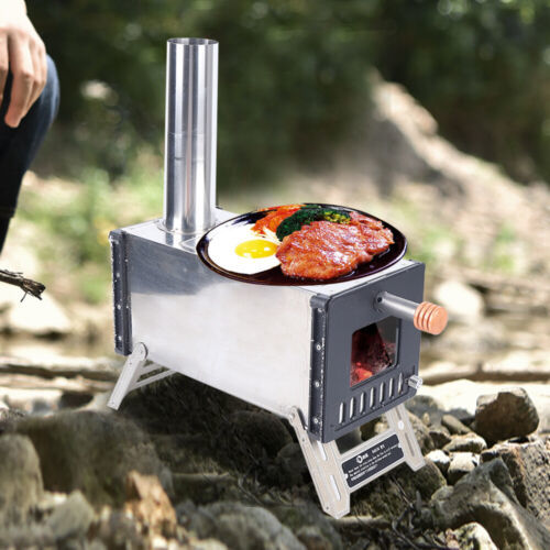 Outdoor Camping Multipurpose Wood Stove Ultralight Tent Heating Stove 海外 即決