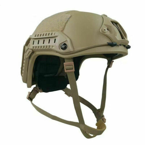 US NOW! FAST NIJ IIIA Ballistic Helmet UHMW-PE Bulletproof khaki Military M/L 海外 即決