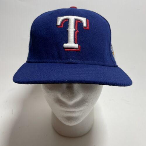 Texas Rangers Hat Cap New Era 59fifty Mens 7 1/8 Blue 2010 World Series Baseball 海外 即決