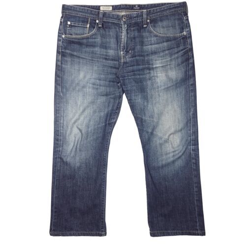 Adriano Goldschmied AG The Protege Jeans Mens 38x28 USA Made Blue Stretch 海外 即決