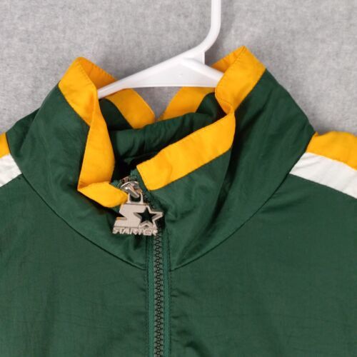 Vintage Starter Green Bay Packers Windbreaker Jacket Size XL NFL Full Zip 海外 即決 - 3