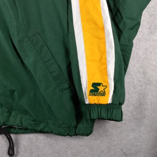 Vintage Starter Green Bay Packers Windbreaker Jacket Size XL NFL Full Zip 海外 即決 - 6