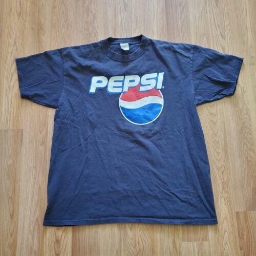 VINTAGE Pepsi Shirt Adult Extra Large blue logo mens 海外 即決