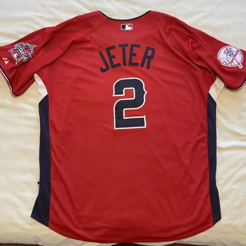 MLB ASG Authentic Derek Jeter 2010 All Star Jersey NY New York Yankees Size 2XL 海外 即決