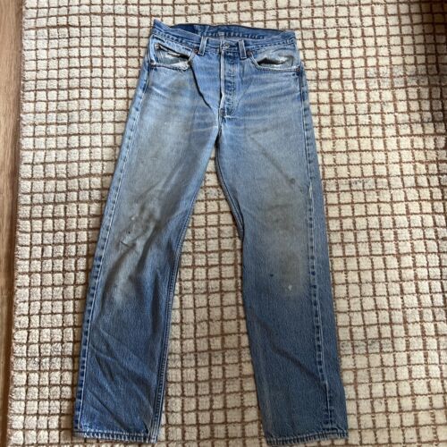 Vintage Levi’s 501 actual size 29x28 made in USA 80s 90s 32x33 straight leg #2 海外 即決