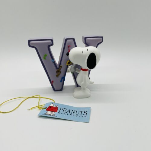 Peanuts Snoopy Alphabet W is for Whistle Figure - Westland Giftware 8593 海外 即決