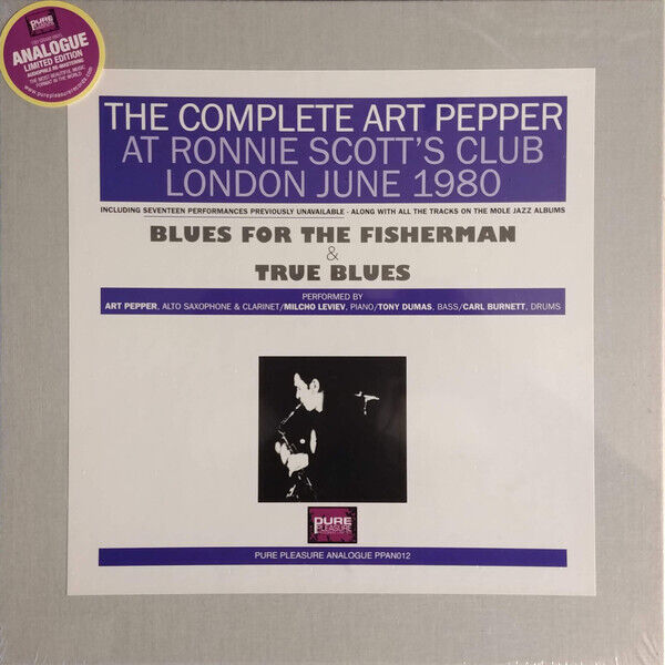 Art Pepper: The Complete Art Pepper at Ronnie Scott's Club London June 1980 海外 即決