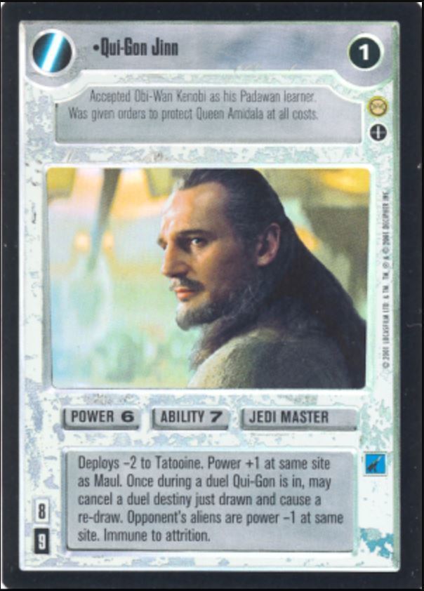 Star Wars CCG Qui-Gon Jinn UR Foil | Reflections III | NM/MT + ...