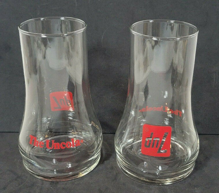 Vtg 1960s-70s 7UP The Uncola Glasses Libbey Set of Four New Old Stock MINT 海外 即決 - 8