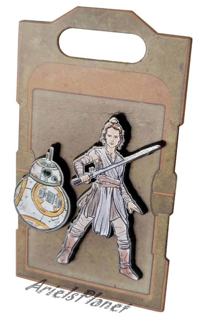 Disney Parks Star Wars BB-8 and Rey Duo Combo (2) Pin Set 海外 即決