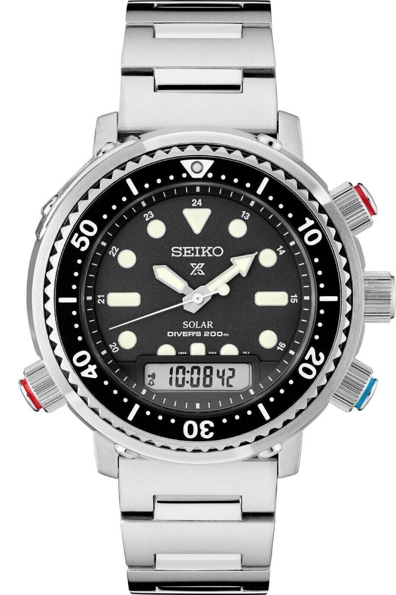 Seiko Men's Prospex Solar Hybrid "Arnie" Divers 200M Watch SNJ033 海外 即決