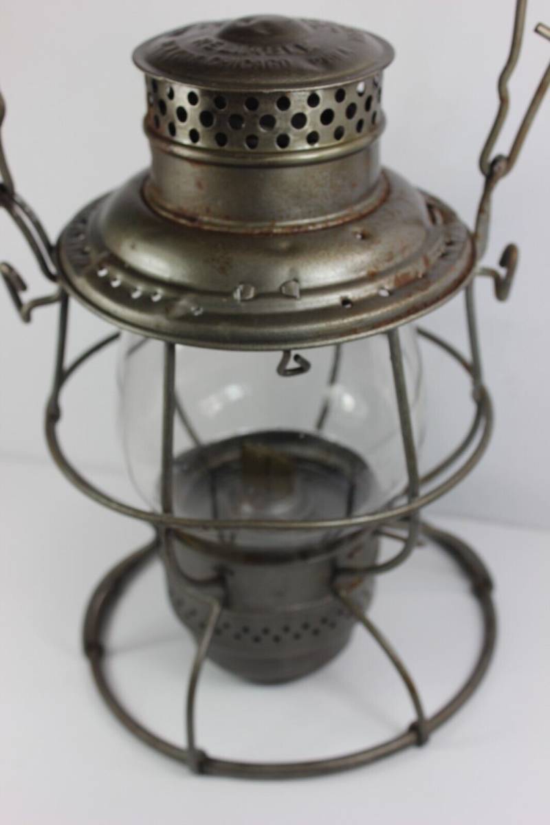 Early 1900's HOCKING VALLEY Railroad Lantern Adlake Burner Pat. Apr. 12, 1909 海外 即決