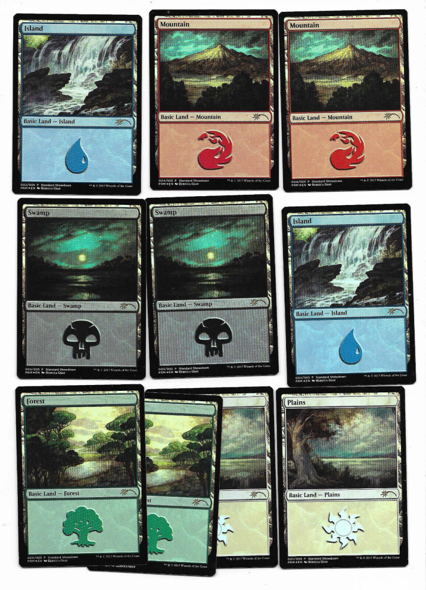 10 Foil Ixalan Promo Basic Land 2 each Out-of-Pack Quality 海外 即決