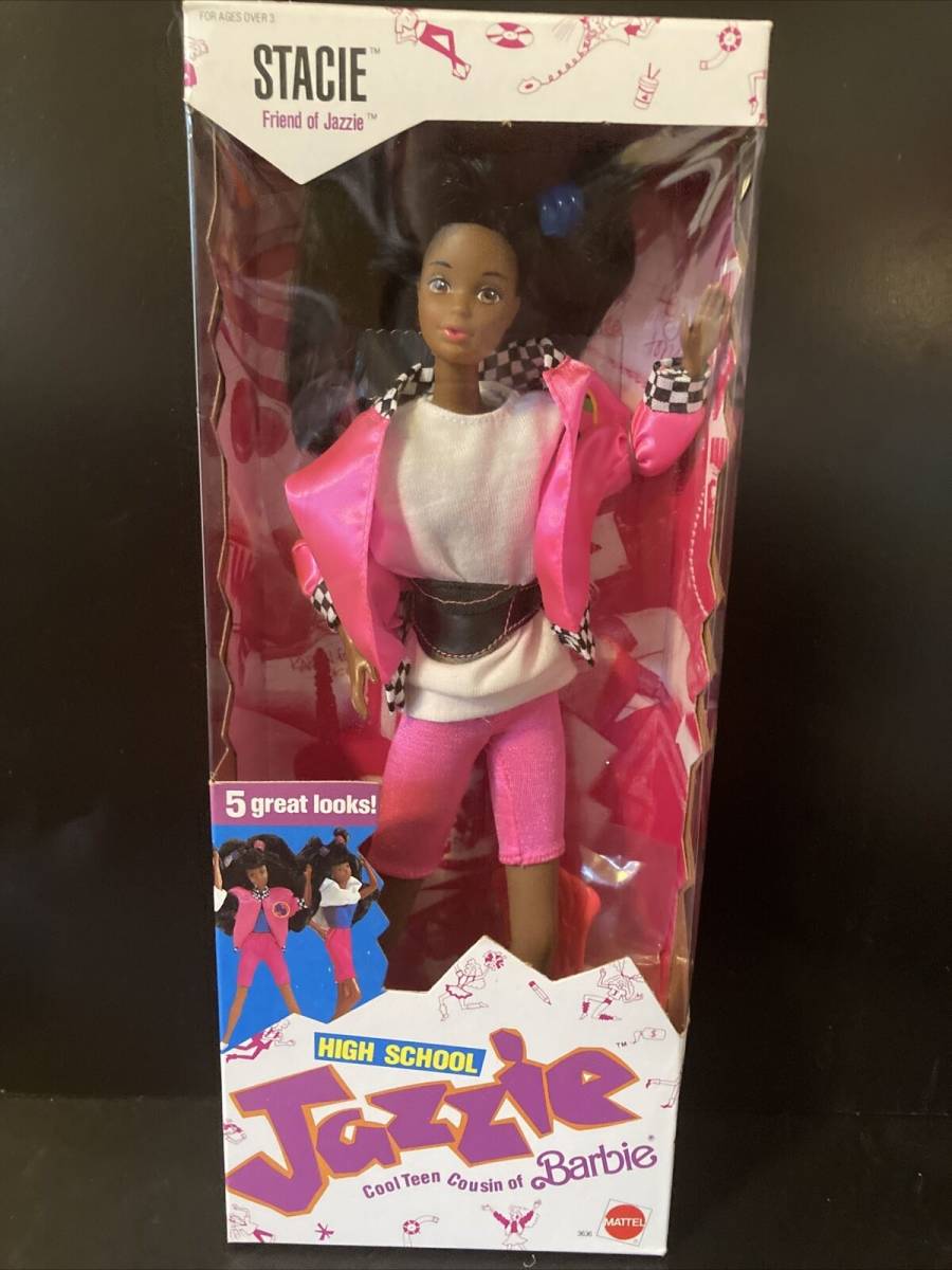 Stacie AA High School Jazzie Barbie Friend Vintage Mattel 1988 Steffi Face HTF 海外 即決