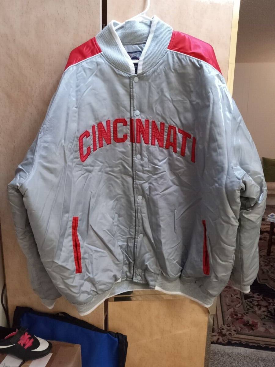 Cooperstown Collection G-III Carl Banks Cincinnati Reds Jacket Mr. Red 海外 即決
