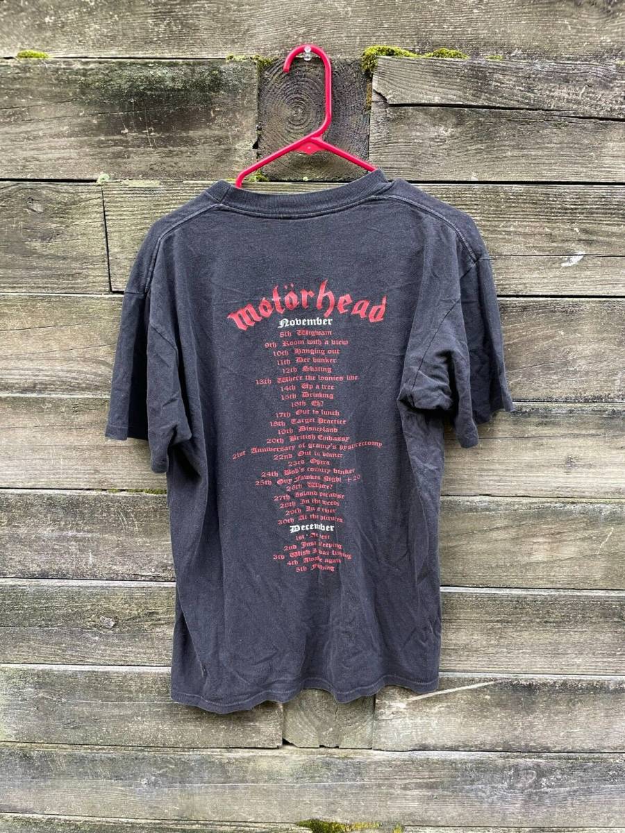 Vintage 90s Motorhead Concert Shirt Size Large Used Black Rare 海外 即決 - 2