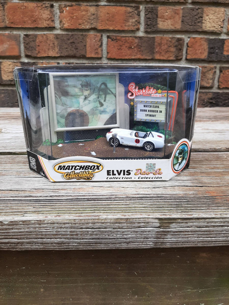 Vintage NIB Matchbox Collectibles Elvis Drive-In Collection 1965 Shelby Spinout 海外 即決