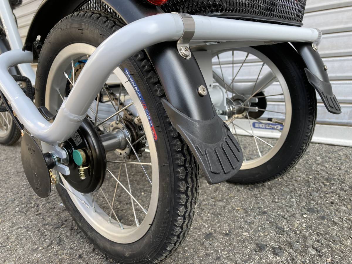454k*[ прекрасный товар ] kai howe Japan электрический assist 3 колесо велосипед Ashiraku Petit BEPN18-IG.... маленький электромобиль 18 дюймовый прямой получение [ Osaka ]