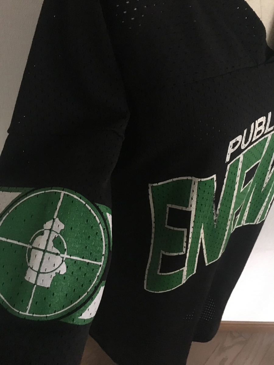 vintage 当時物 PUBLIC ENEMY フットボール シャツ 90's パブリック