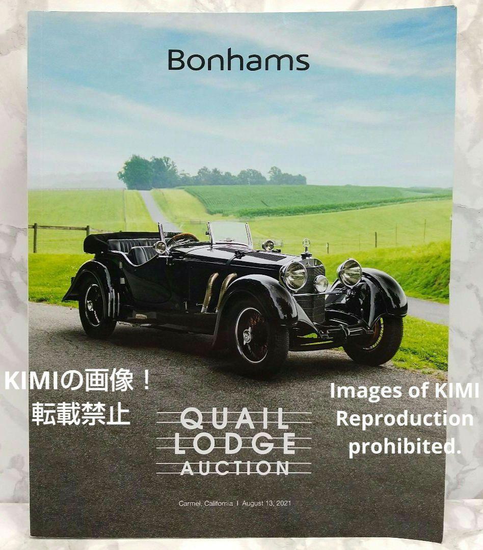 ボナムズ・クエイル・ロッジ・オークション 2021年8月13日 本　Bonhams quail lodge auction august 13,2021 book　自動車　スポーツカー