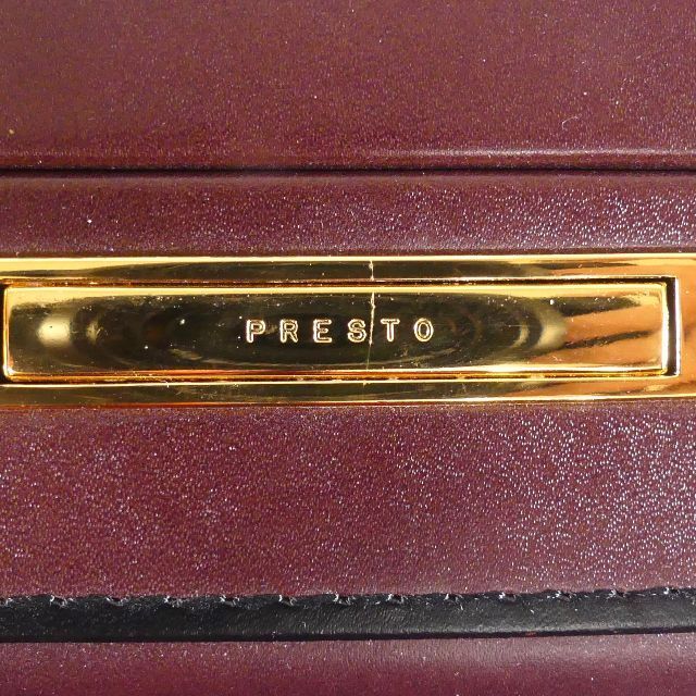  prompt decision *PRESTO* leather attache case Puresuto men's tea original leather business bag real leather commuting trunk business trip hard case bag bag key attaching 