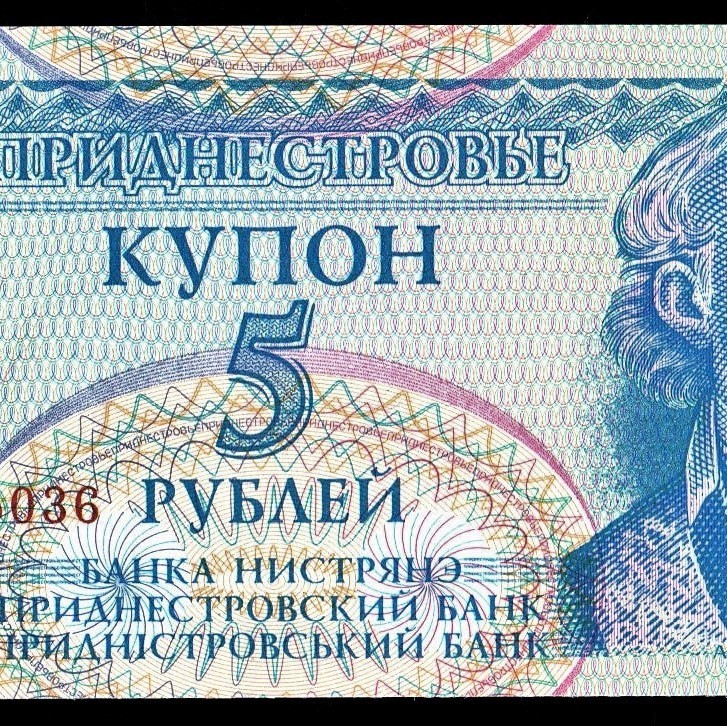 トランスニストリア 5ルーブル紙幣 1994年 125mm×57mm　＜AA3715036＞_画像3