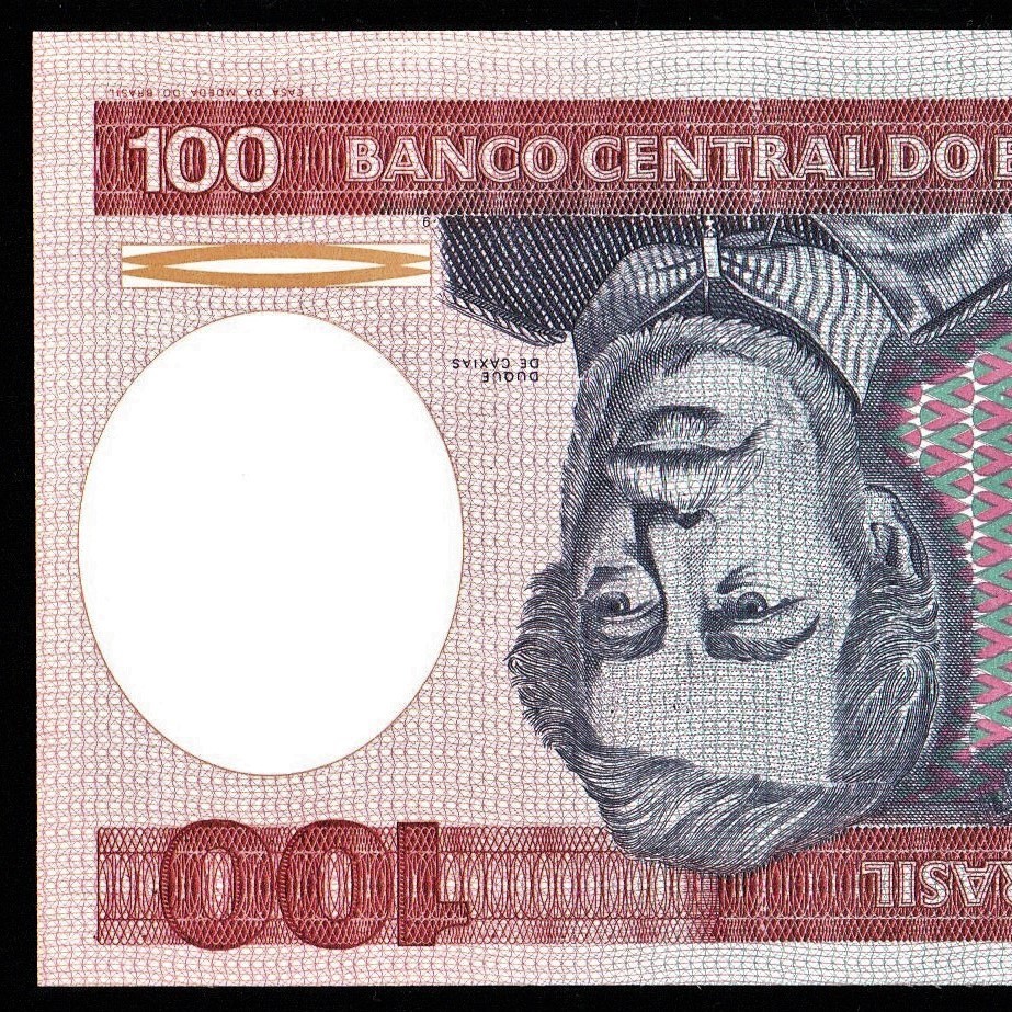 ブラジル 100クルゼイロ紙幣 1978-1985年 153mm×74mm　＜A8077021847A＞_画像2