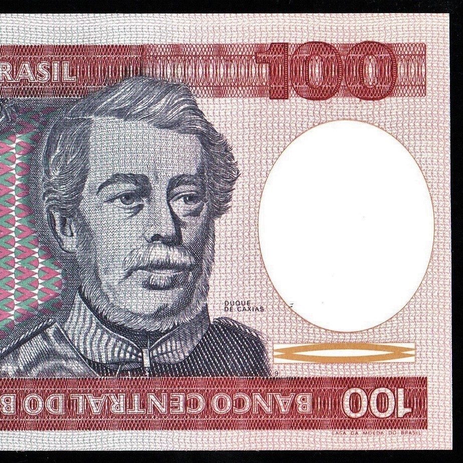 ブラジル 100クルゼイロ紙幣 1978-1985年 153mm×74mm　＜A8077021847A＞_画像4