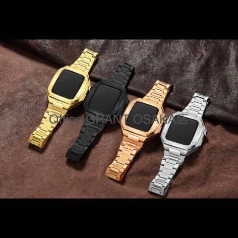 Apple Watch アップルウォッチ 44mm バンドケース フレームストラップ ゴールデンコンセプト golden concept 好きに ゴールド_画像5